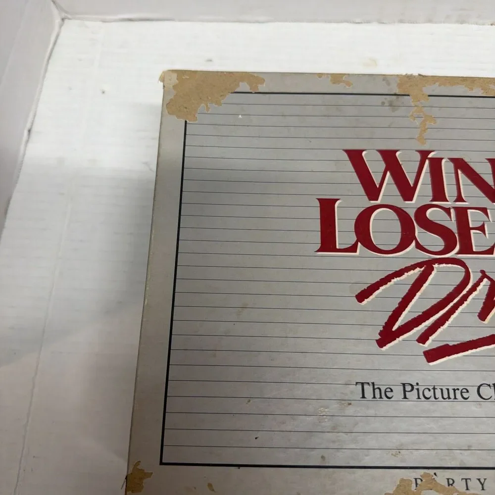 Win, Lose Or Draw The Picture Charades Game Party Edition 1988